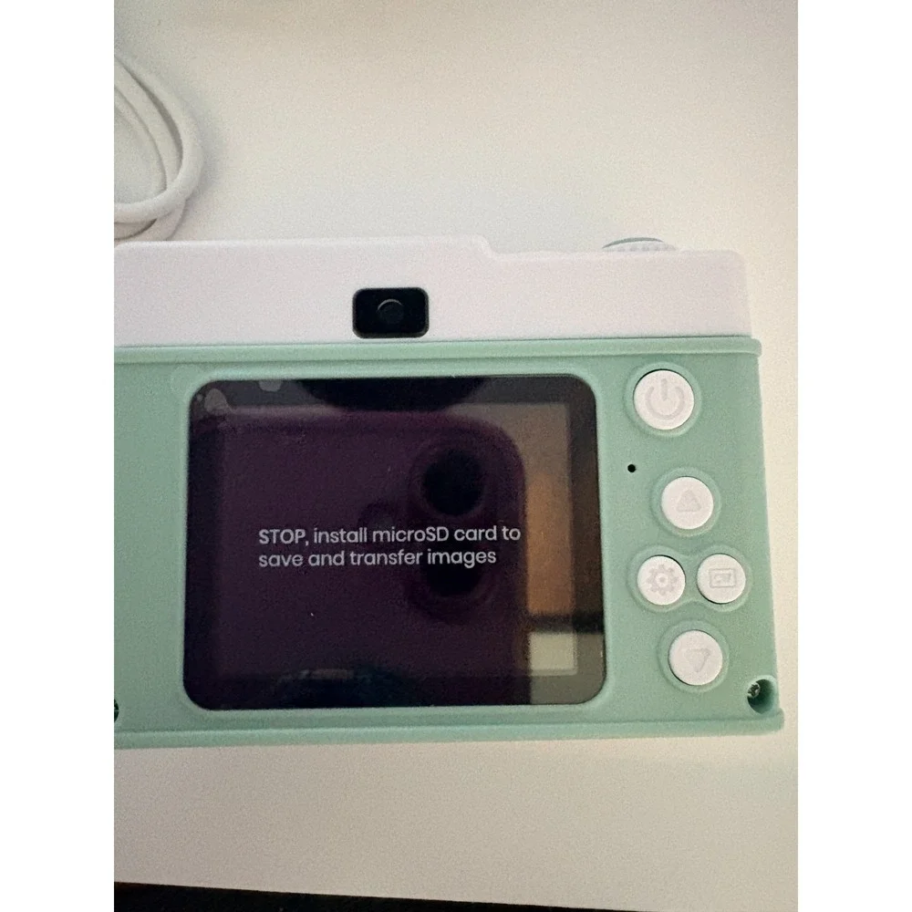 Chug Retro Digital Camera - Rechargeable, Mint Green - NIB